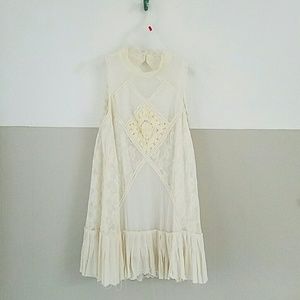 Ivory/cream/off white Free People Angel Lace Dress